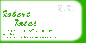 robert katai business card